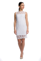 Rochie din dantelă MATCHED - albă