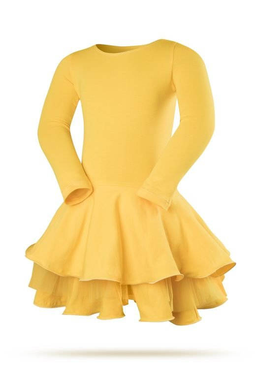 Robe onirique en tulle pour une princesse jaune
