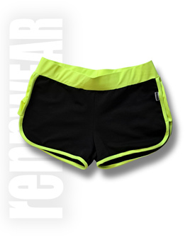 Szorty z lamówką i boczną wstawką | rennWEAR