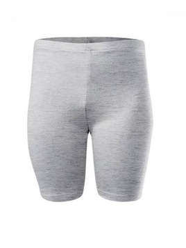 Dam mäns barnsport korta leggings bomull melange-grå