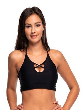 TOP damski do tańca STRAPS Pole Dance Fitness czarny