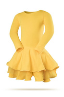 Robe onirique en tulle pour une princesse jaune