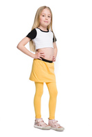 Long leggings with yellow skirt