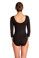 Gymnastic Training Body with 3/4 Sleeve B10034 Black.