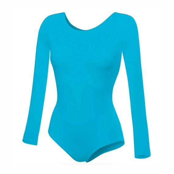 Turquoise B100D Long-Sleeved Gymnastic Training Body