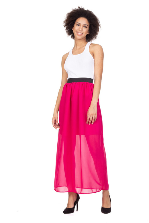 Chiffon MAXI Skirt - Fuchsia