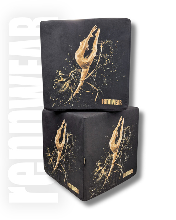 GOLDEN GYMNAST | Poduszka do ćwiczeń z gumą15x20x4 cm "MINI"| rennWEAR