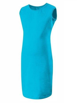 Rochie creion fără mâneci - turcoaz