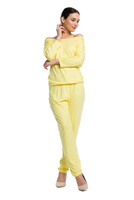 Tailleur pantalon femme - citron