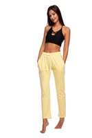 Long straight lemon sweatpants.