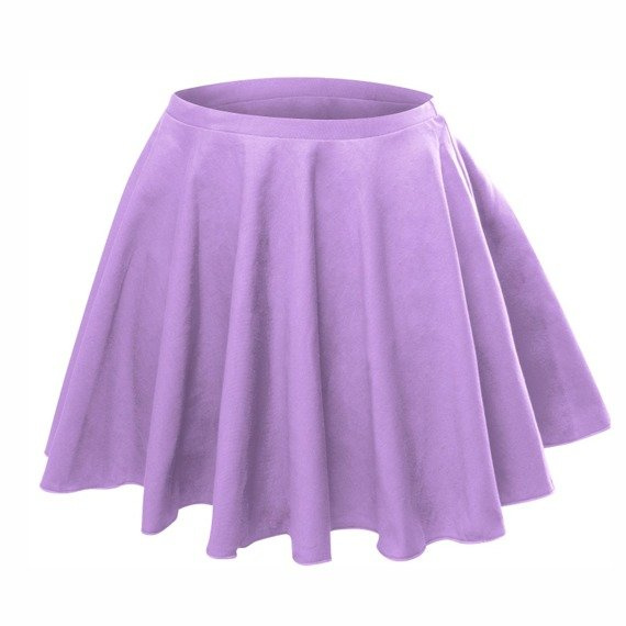 Flared Circle Skirt - Heather Lilac