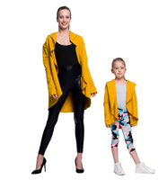 Cardigan senape da donna e da bambino
