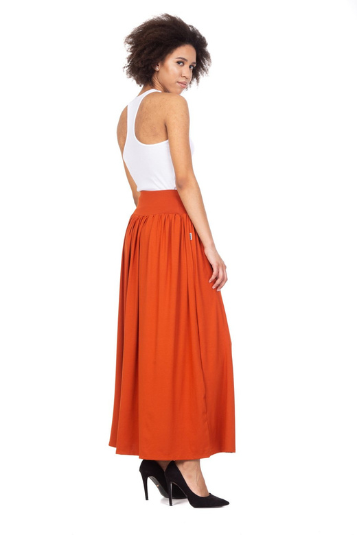 Gonna MAXI in viscosa - ruggine