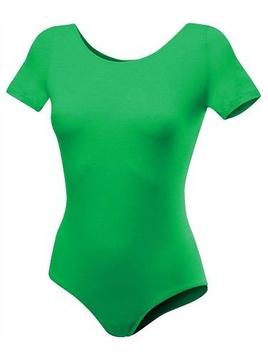 Body allenamento ginnastica con maniche corte B100K verde