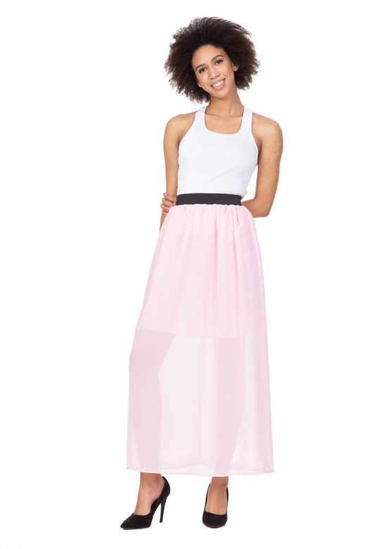 MAXI chiffon skirt - pink