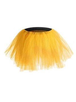 Gonna in tulle multistrato TUTU gialla