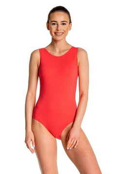 Body d'entraînement gymnastique sans manches B100B corail