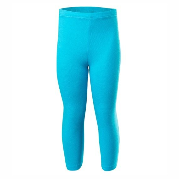 Leggings sportivi 3/4 per donna e uomo bambino cotone turchese