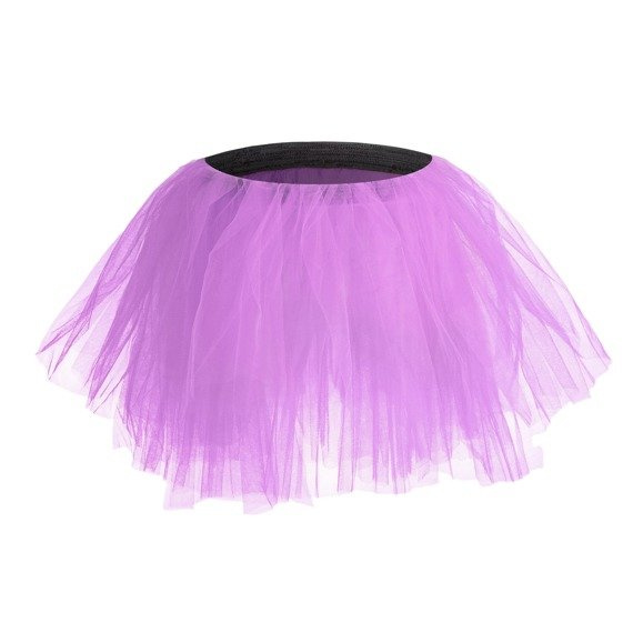 Multi-layered Tutu Tulle Skirt in Heather Purple.