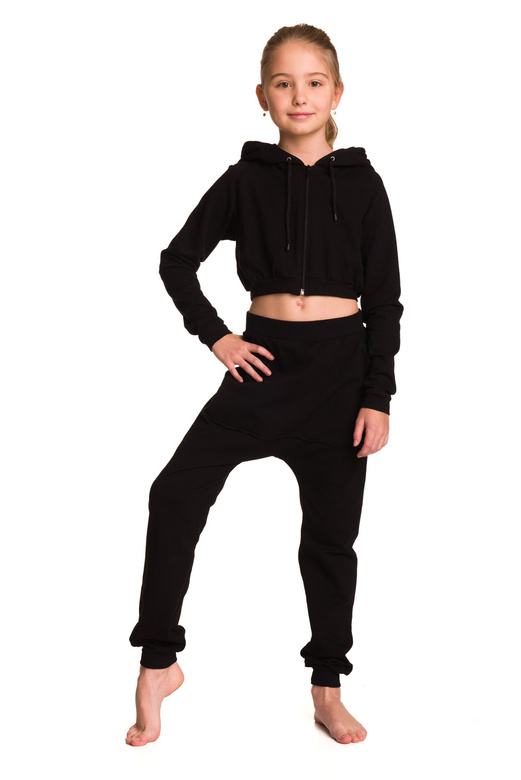 Children's black pump sweatpants.