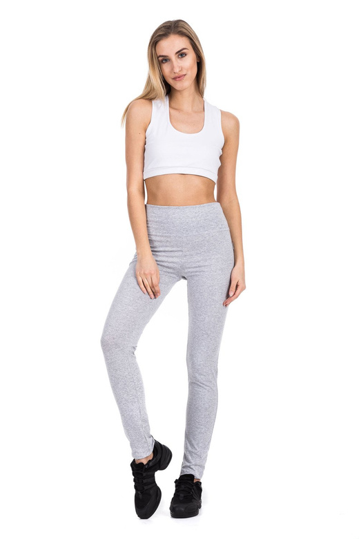 Sportleggings für Damen mit hohem Bund - grau