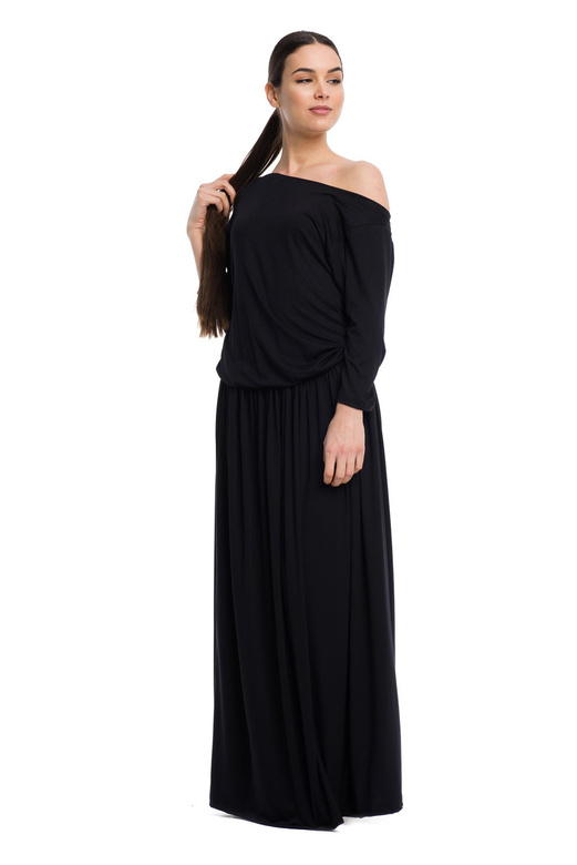 Robe longue MAXI en viscose - noir
