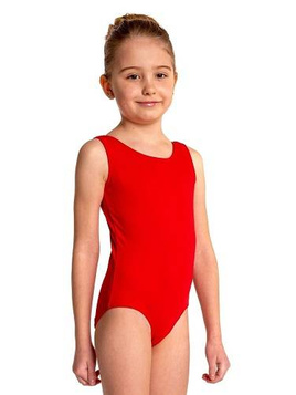 Gimnastikos bodis be rankovių B100B raudonas