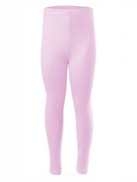 Damen-Herren-Kinder-Sportleggings mit langem Bein aus Baumwolle in Rosa