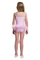 Costume Bodysuit with Tutu and Thin Straps - Pink