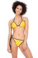 Bañador BIKINI Top - RENNWEAR amarillo