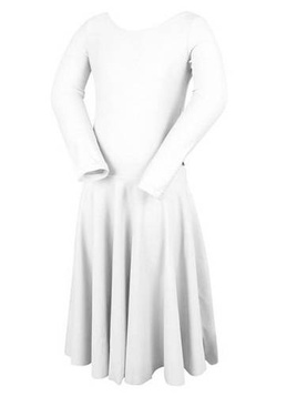 Tournament dance dress for a little girl FIRST STEP white.