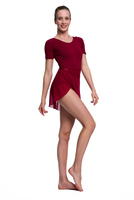 Chiffon Tie Training Skirt for Ballet and Gymnastics - Burgundy