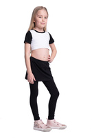 Hosszú leggings fekete szoknyával
