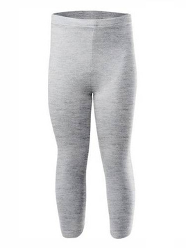 Leggings 3/4 sportivo donna uomo bambino cotone melange - grigio