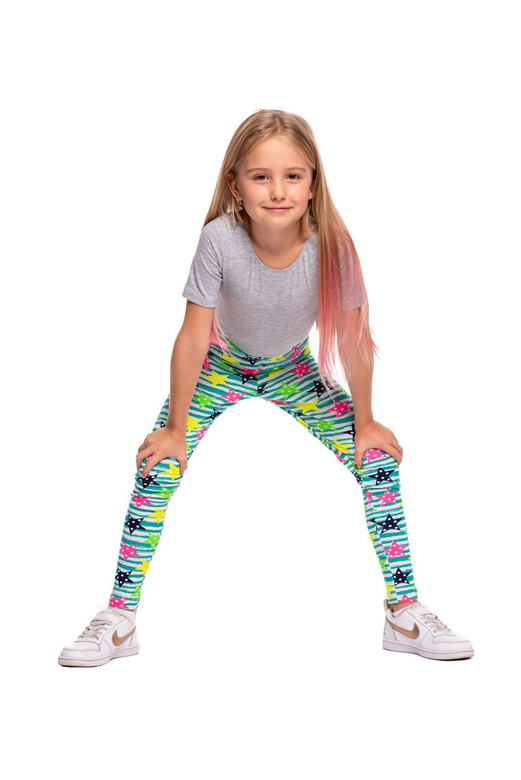 Leggings deportivos largos para niños con estampado de ESTRELLAS y rayas