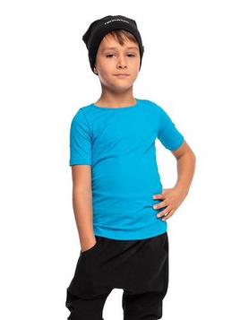 T-shirt danza/ginnastica MANICA CORTA - turchese