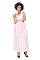 MAXI chiffon skirt - pink