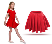 Flared Circle Skirt - Red