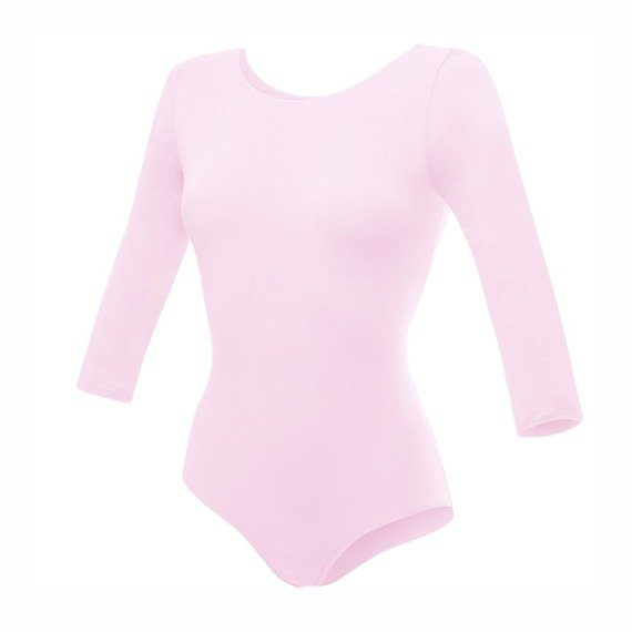 Body allenamento ginnastica con maniche 3/4 B10034 rosa