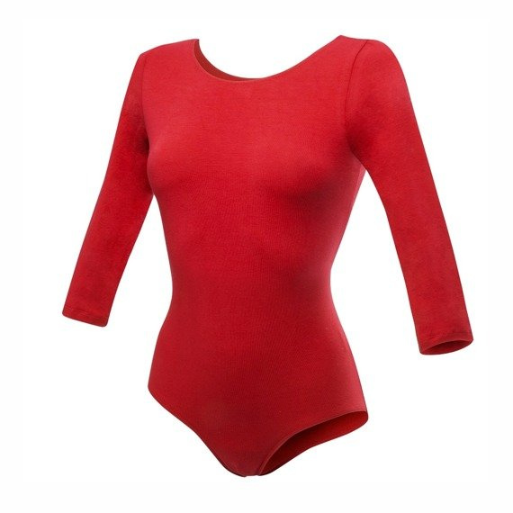 Red 3/4 Sleeve Gymnastic Training Body B10034