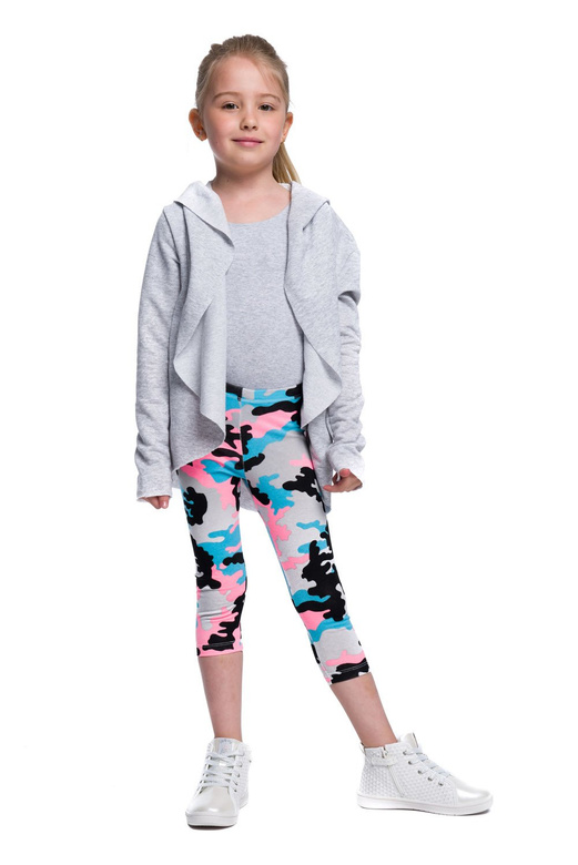 Gilet femme et enfant gris chiné