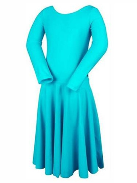 Tournament Dance Dress for Girls FIRST STEP in Turquoise