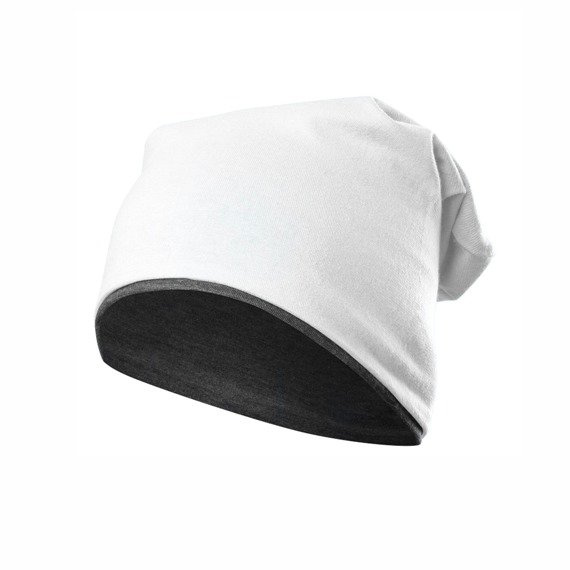 Double-layered KRASNAL SMERFETKA Hat, in White and Graphite.