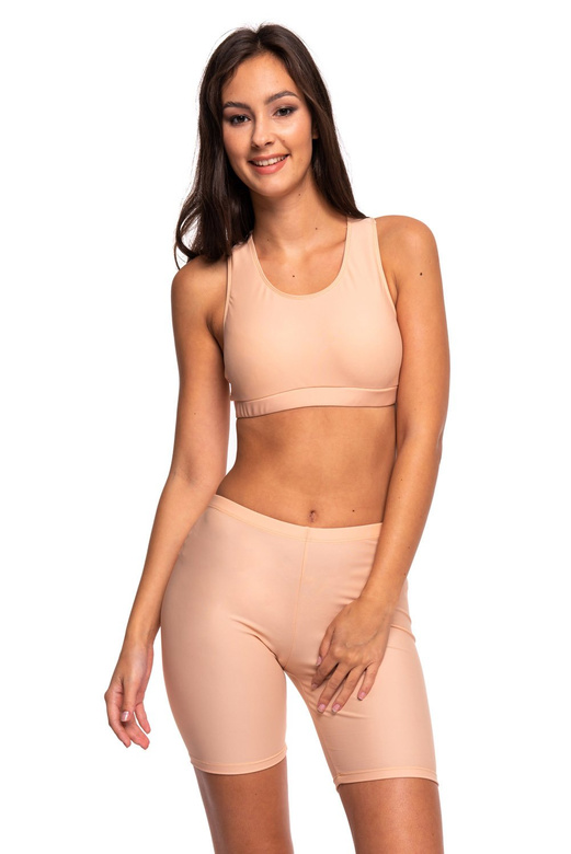 Women's and children's short nude leggings shorts.