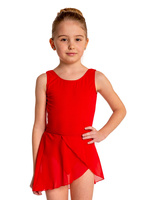 Seotud šifoonist treeningseelik - BALLET ja GYMNASTICS punane