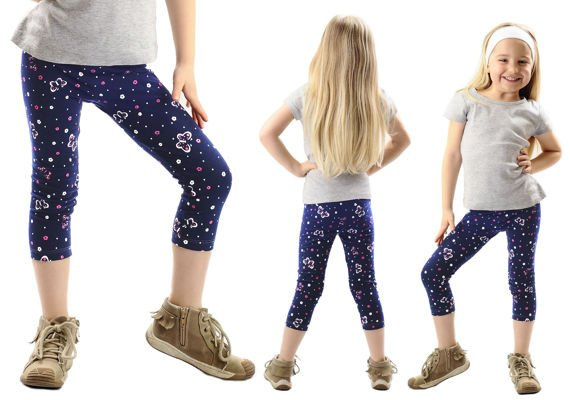 Legging enfant GUÊTRES 3/4 imprimé PAPILLON