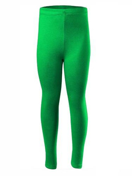 Legging de sport femme homme enfant avec une jambe longue en coton vert
