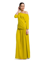 Abito lungo MAXI in viscosa - pistacchio