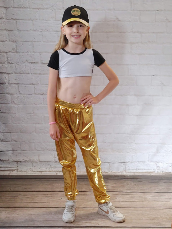 Metallic-Knickerbocker für Kinder für goldene Leistung