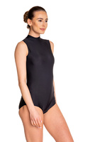 Damen Gymnastik-Trainingsbody TEAR back GOLF Kragen schwarz